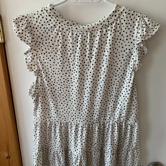 Polka-dot ruffle top size XL - Picture 1 of 2